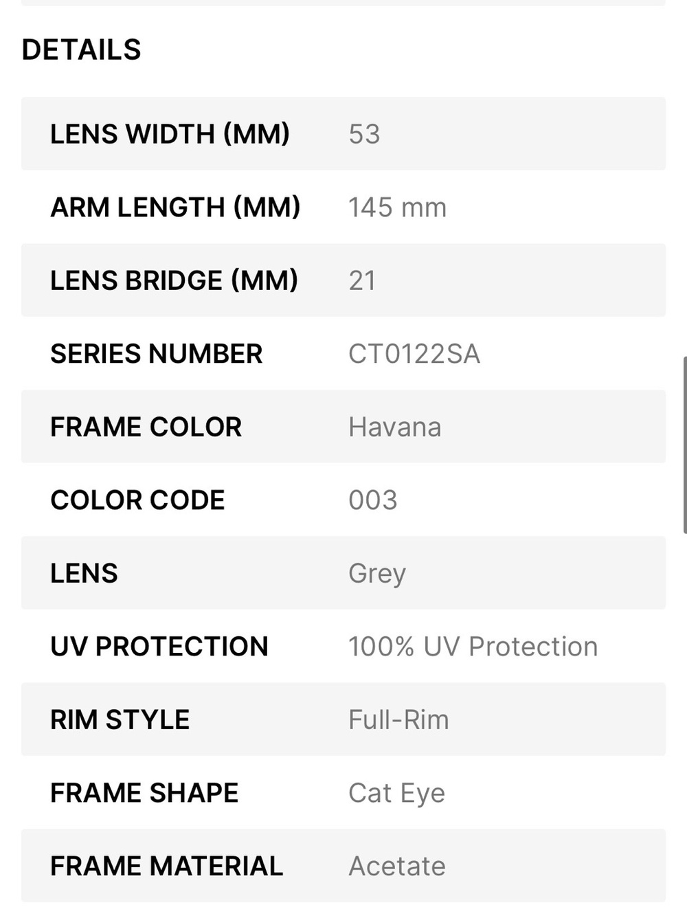 NEW Cartier Havana Sunglasses - Grey - Picture 12 of 13